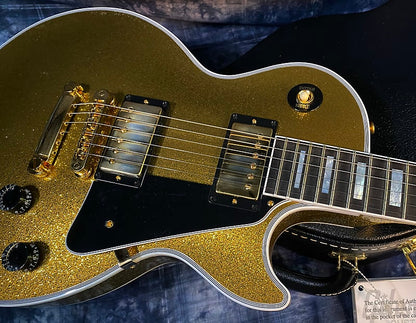 NEW ! 2024 Gibson Special Order Custom Shop Les Paul Custom Dealer Select - Gold Sparkle - Authorized Dealer - 10.3 lbs - G03856