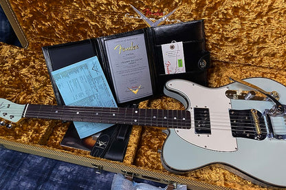 NEW! 2024 Fender Limited Edition Cunife Telecaster Custom NOS TCP Super Thin Sonic Blue Lacquer Finish - Matching Peg Head - Authorized Dealer - 8.8 lbs - G03992