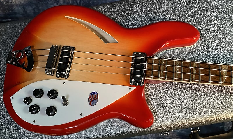 NEW ! 2024 Rickenbacker 4005V Fire Glo FG Fireglo Semi-Hollow Body Bass - Authorized Dealer - In-Stock! 9.1 lbs - G03897