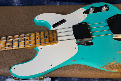 NEW!! 2024 Fender Custom Shop '55 Precision Bass Relic - Seafoam Green - 8.5 lbs Authorized Dealer! G03255