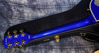 NEW ! 2024 Gibson Special Order Custom Shop Les Paul Custom Dealer Select - Dark Blue Sparkle - Authorized Dealer - 10.2 lbs - G03864