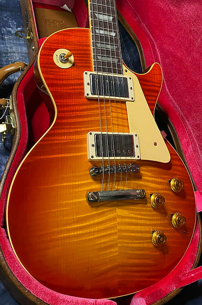 NEW! 2024 Gibson Custom Shop 1959 Les Paul Standard VOS - Sunrise Teaburst - Hand-Picked Top - Dealer Select - 8.6 lbs - Authorized Dealer - G03866