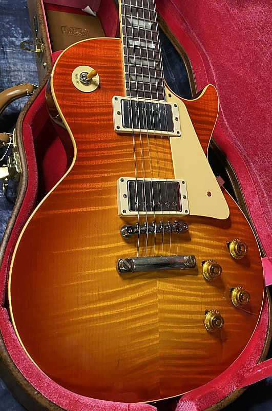 NEW! 2024 Gibson Custom Shop 1959 Les Paul Standard VOS - Sunrise Teaburst - Hand-Picked Top - Dealer Select - 8.6 lbs - Authorized Dealer - G03866