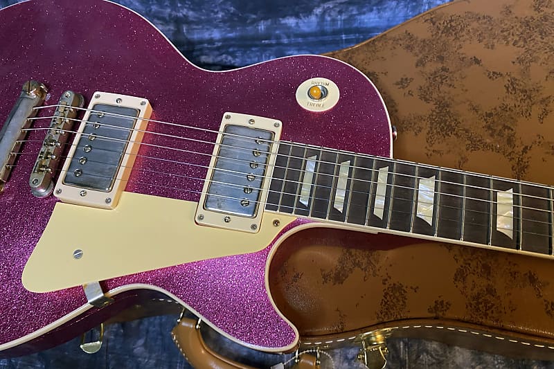 NEW! 2024 Gibson Custom Shop Dealer Select Murphy Lab '57 Les Paul Pink Sparkle Ultra Light Aged - Authorized Dealer - 8.5 lbs - G03941