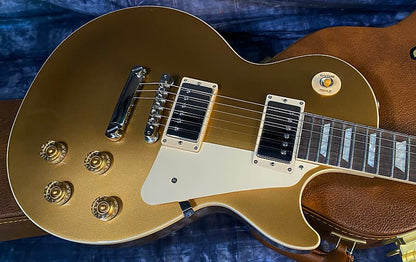 NEW ! 2024 Gibson Les Paul 50's Standard Bizarre Guitar 50th Anniversary Limited Edition All Gold Top, Back & Neck - Upgraded 57 Classic Pick-Ups - Speed Knobs - Titanium Saddles - Authorized Dealer - G03826 - 9.25 lbs