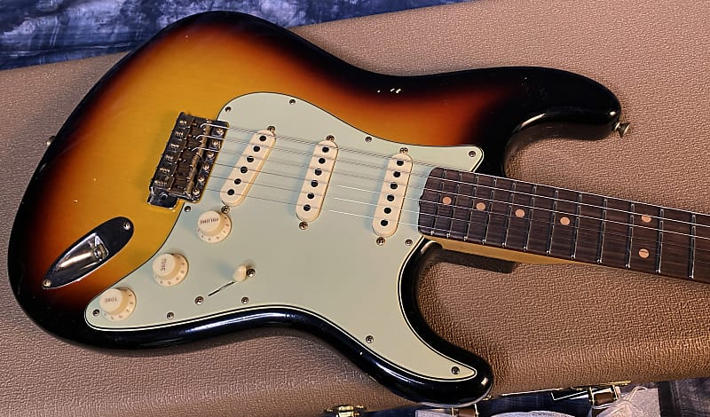 NEW ! 2024 Fender Custom Shop Limited Edition 1960 Stratocaster Journeyman Relic - Aged Olympic White AAA Rosewood Board - Authorized Dealer - 7.7lbs - G03934