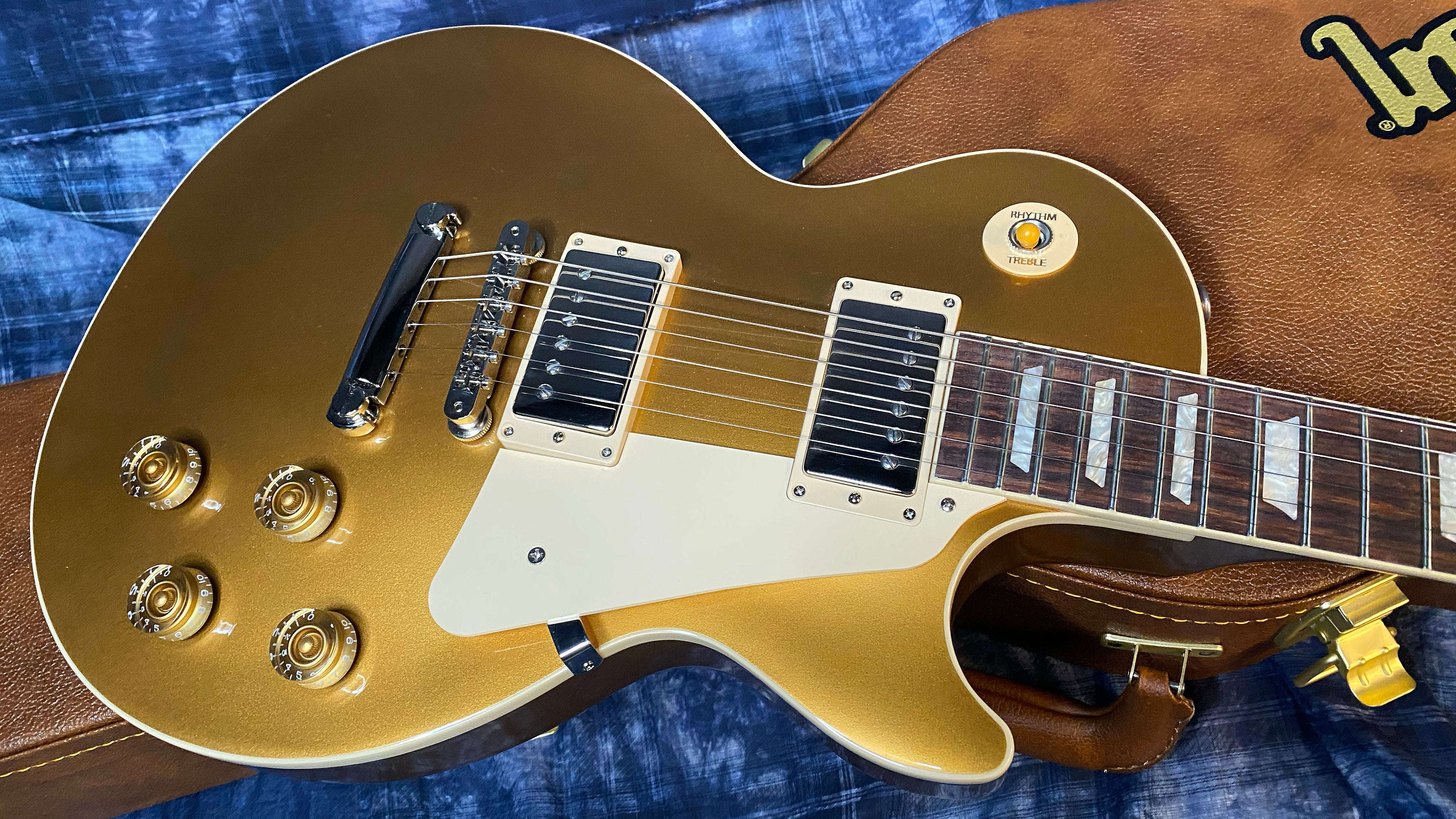 NEW ! 2024 Gibson Les Paul 50's Standard Bizarre Guitar 50th Anniversary Limited Edition All Gold Top, Back & Neck - Upgraded 57 Classic Pick-Ups - Speed Knobs - Titanium Saddles - Authorized Dealer - G03508 - 10.9lbs!