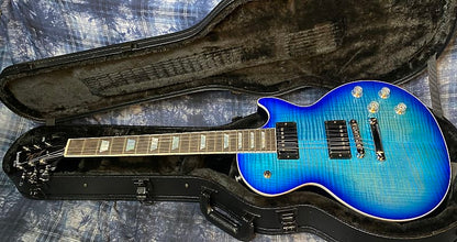 NEW ! 2024 Gibson Les Paul Modern Figured - Cobalt Burst - Beautiful Flame Top! Authorized Dealer - Only 8.25 lbs - G04121