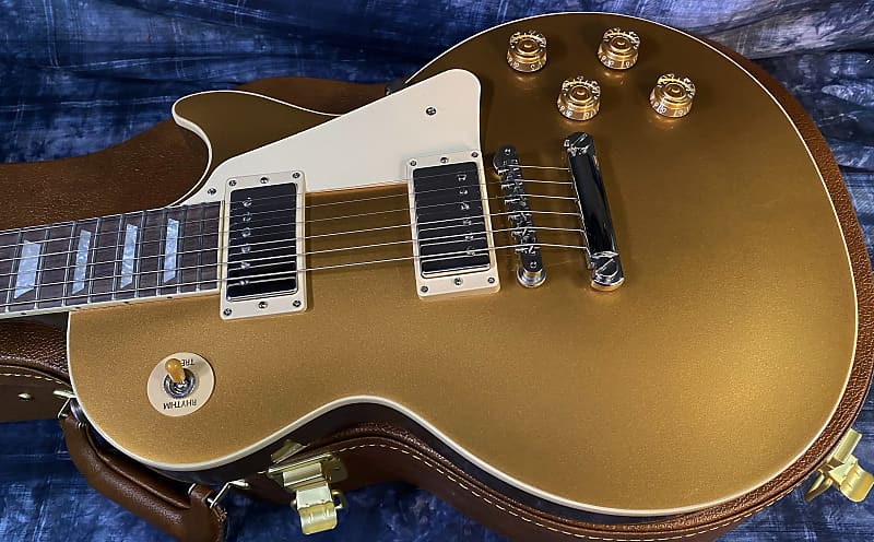 NEW ! 2024 Gibson Les Paul 50's Standard Bizarre Guitar 50th Anniversary Limited Edition All Gold Top, Back & Neck - Upgraded 57 Classic Pick-Ups - Speed Knobs - Titanium Saddles - Authorized Dealer - G03826 - 9.25 lbs