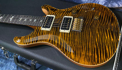 NEW! 2024 PRS Custom 24 - Paul Reed Smith - 10-Top ! Incredible Flame Top - WOW - Yellow Tiger - Authorized Dealer - 7.75 lbs - G03896