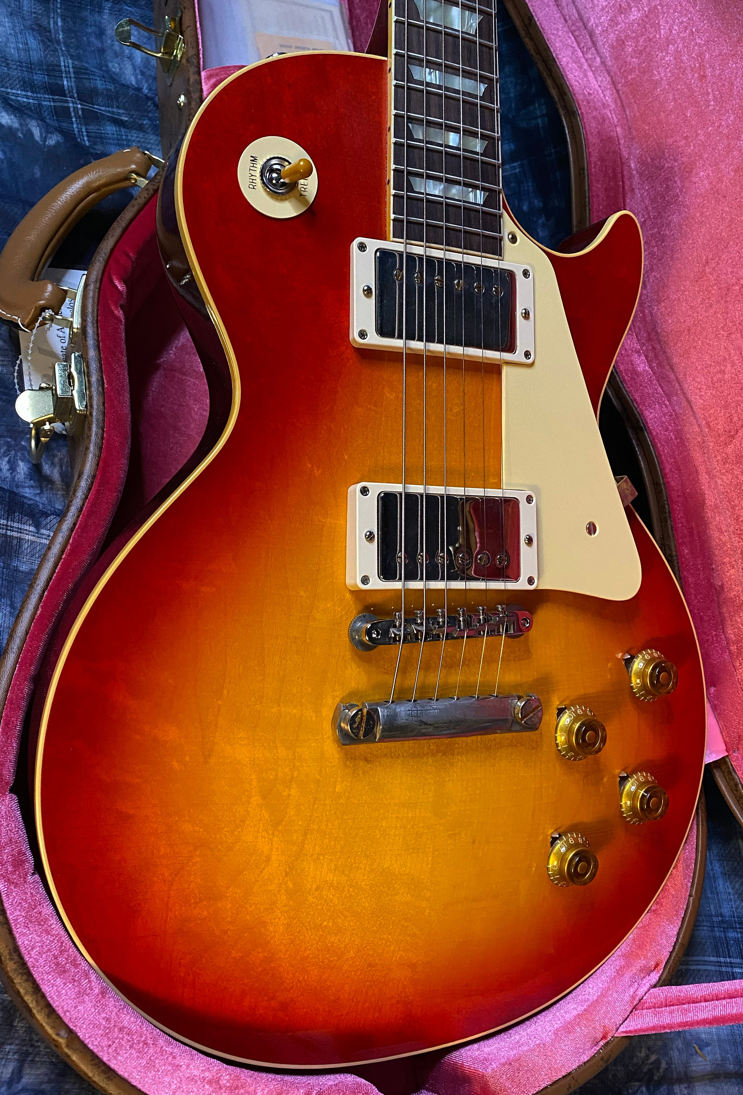 NEW ! 2024 Gibson Custom Shop '58 Les Paul Standard Washed Cherry - Murphy Lab - Ultra Light Aged - Authorized Dealer - 8.9 lbs - G03317