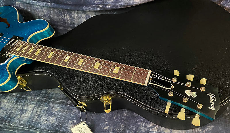 NEW! 2024 Gibson Custom Shop 1964 ES-335 VOS Reissue - Blue Sparkle - Authorized Dealer - 8.4 lbs - G03890