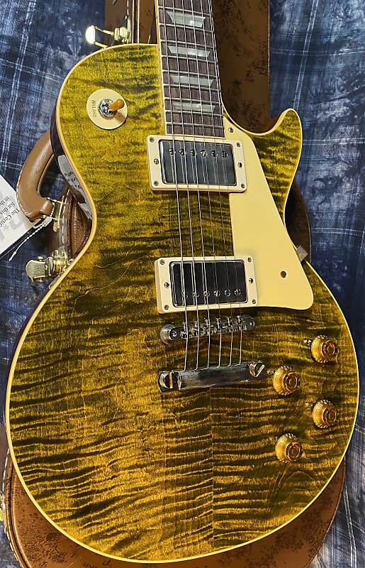 NEW ! 2024 Gibson Custom Shop Dealer Select '59 Les Paul Standard Reissue - Yellow Tiger - Monster Hand Picked Top - 9.3lbs - Authorized Dealer - G03726