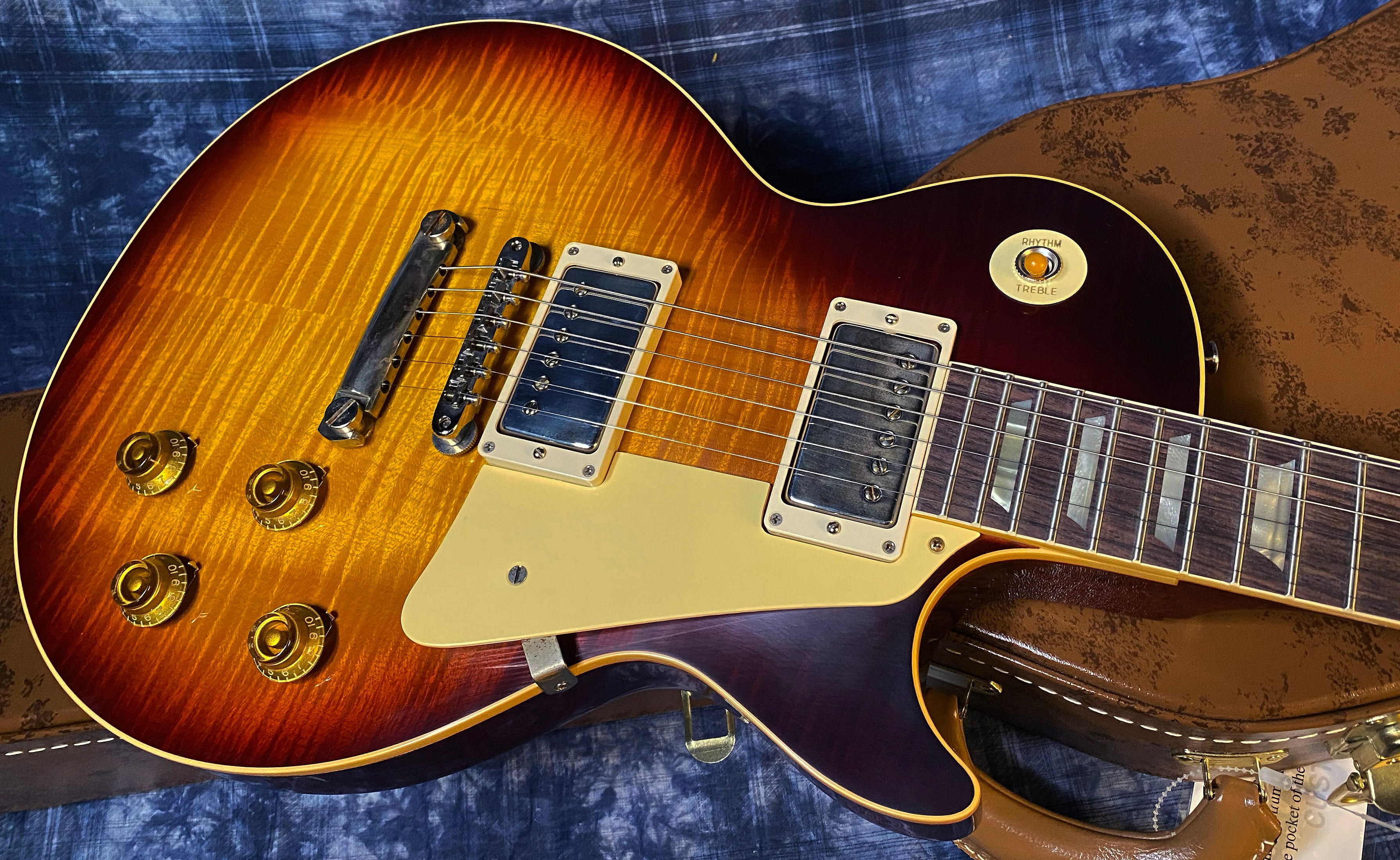 NEW ! 2024 Gibson Custom Shop 1959 Les Paul - Southern Fade Burst VOS - Authorized Dealer - Vintage Look Hand Picked Flame Top - 9.1lbs - G03477