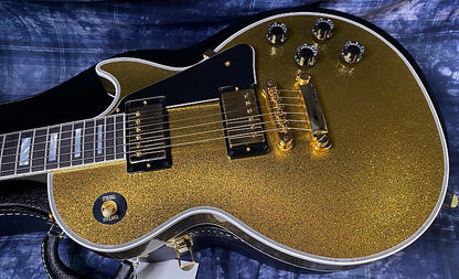 NEW ! 2024 Gibson Special Order Custom Shop Les Paul Custom Dealer Select - Gold Sparkle - Authorized Dealer - 10.4 lbs - G03869