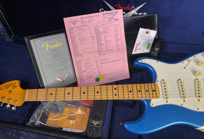 NEW ! 2024 Fender Custom Shop LTD '69 Stratocaster Journeyman Relic Limited Edition - Lake Placid Blue with White Competition Racing Stripes - Authorized Dealer - 7.6 lbs - G03072