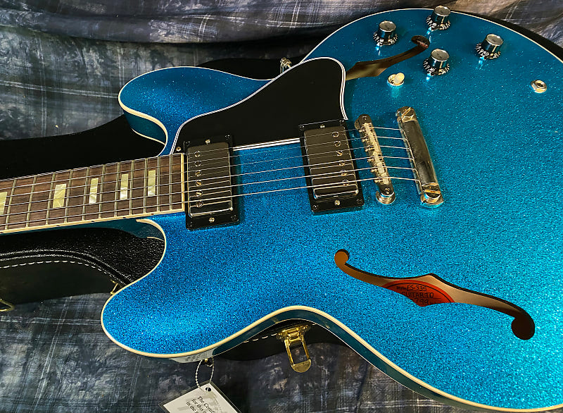 NEW! 2024 Gibson Custom Shop 1964 ES-335 VOS Reissue - Blue Sparkle - Authorized Dealer - 8.2 lbs - G03888