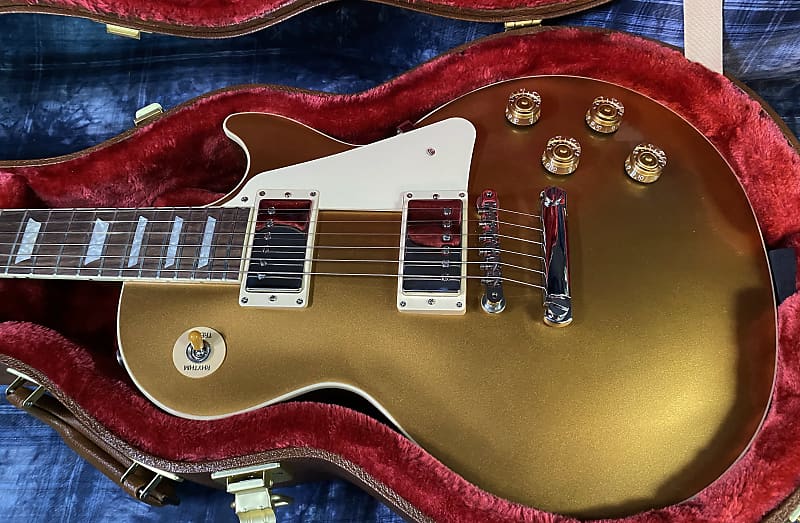 NEW ! 2024 Gibson Les Paul 50's Standard Bizarre Guitar 50th Anniversary Limited Edition All Gold Top, Back & Neck - Upgraded 57 Classic Pick-Ups - Speed Knobs - Titanium Saddles - Authorized Dealer - G03805 - Only 8.8 lbs!