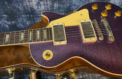 NEW! 2024 Gibson Custom Shop Dealer Select Murphy Lab '57 Les Paul - Purple Sparkle Ultra Light Aged - Authorized Dealer - 8.7 lbs - G04206