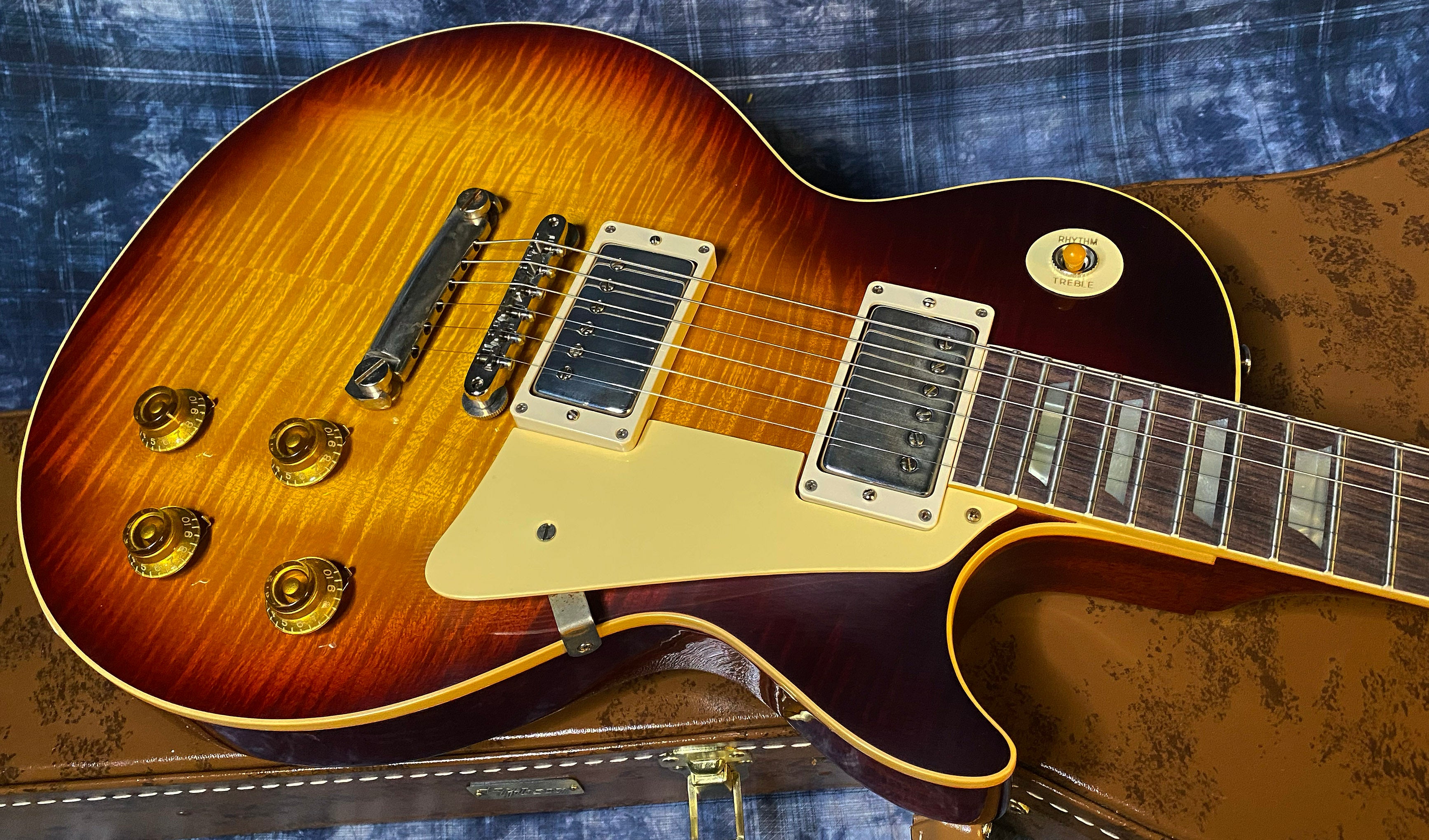 NEW ! 2024 Gibson Custom Shop 1959 Les Paul - Southern Fade Burst VOS - Authorized Dealer - Vintage Look Hand Picked Flame Top - 9.1lbs - G03477