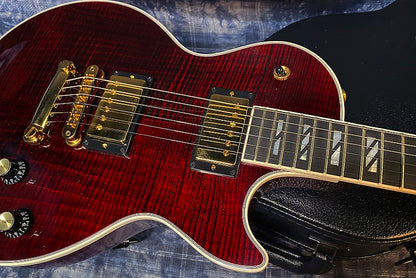 NEW ! 2024 Gibson Les Paul Supreme - Killer Tight Flame Top! Wine Red - Authorized Dealer - Only 8lbs - G03797