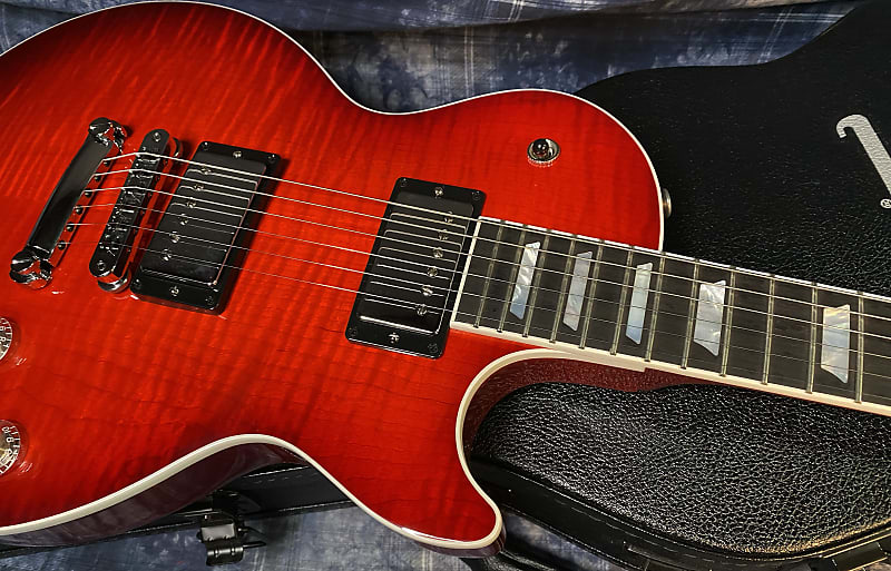 BRAND NEW! 2024 Gibson Les Paul Modern Figured - Cherry Burst - Authorized Dealer - 8.8 lbs - G03820