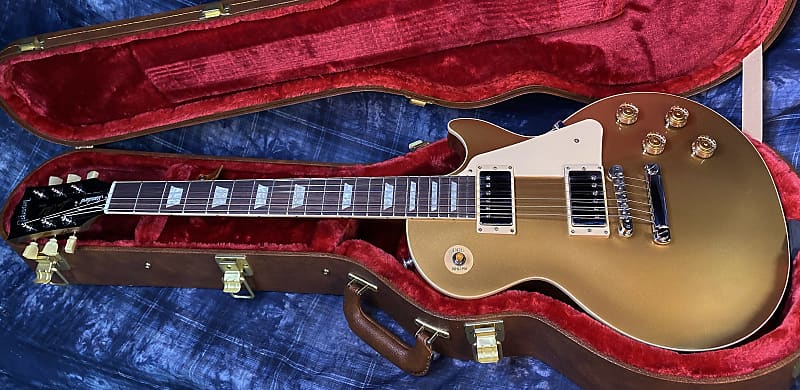 NEW ! 2024 Gibson Les Paul 50's Standard Bizarre Guitar 50th Anniversary Limited Edition All Gold Top, Back & Neck - Upgraded 57 Classic Pick-Ups - Speed Knobs - Titanium Saddles - Authorized Dealer - G03807 - Only 9.1 lbs!