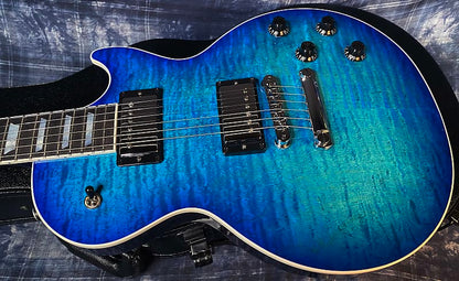 NEW ! 2024 Gibson Les Paul Modern Figured - Cobalt Burst - Beautiful Curly Flame Top! Authorized Dealer - 9 lbs - G03774