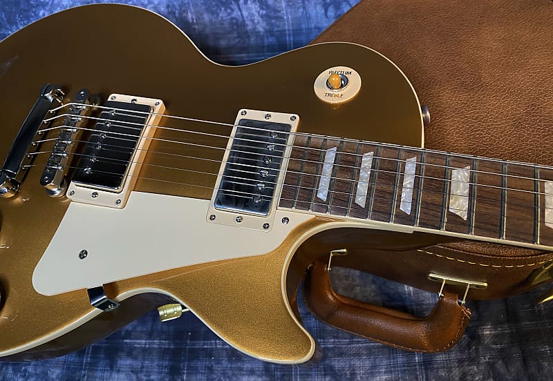 NEW ! 2024 Gibson Les Paul 50's Standard Bizarre Guitar 50th Anniversary Limited Edition All Gold Top, Back & Neck - Upgraded 57 Classic Pick-Ups - Speed Knobs - Titanium Saddles - Authorized Dealer - G03776 - 9.4 lbs!