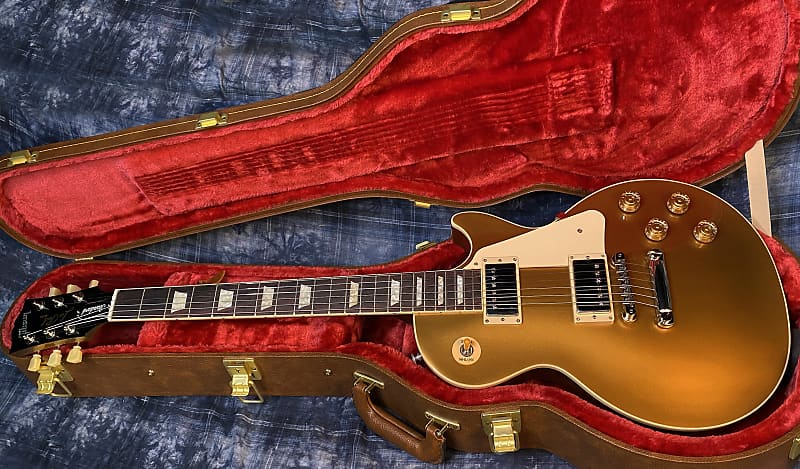 NEW ! 2024 Gibson Les Paul 50's Standard Bizarre Guitar 50th Anniversary Limited Edition All Gold Top, Back & Neck - Upgraded 57 Classic Pick-Ups - Speed Knobs - Titanium Saddles - Authorized Dealer - G03779 - 9.5 lbs!