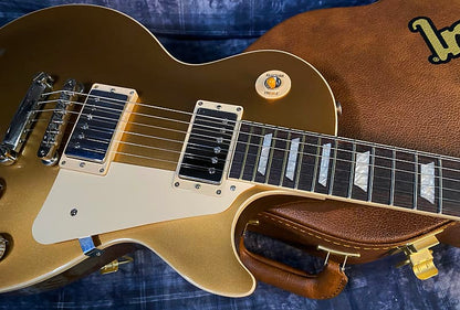 NEW ! 2024 Gibson Les Paul 50's Standard Bizarre Guitar 50th Anniversary Limited Edition All Gold Top, Back & Neck - Upgraded 57 Classic Pick-Ups - Speed Knobs - Titanium Saddles - Authorized Dealer - G03818 - 9.5 lbs