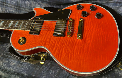 NEW! Gibson Custom Shop Les Paul Custom - Dealer Select - Authorized Dealer - Translucent Orange Flame Top - Super RARE! 10 lbs - G03838