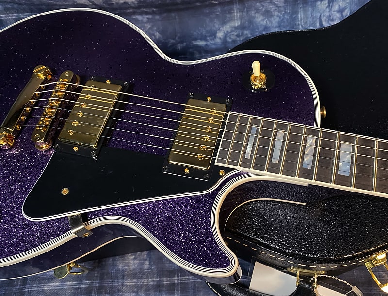 NEW! 2024 Gibson Dealer Select Custom Shop Les Paul Custom Purple Sparkle - Authorized Dealer - 10.5 lbs of TONE! G03947