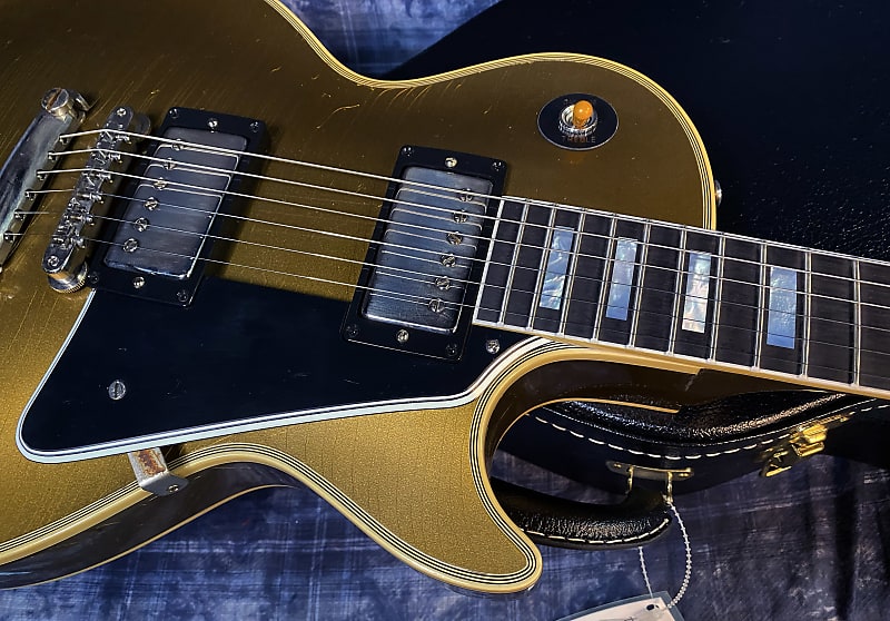 NEW! 2024 Gibson Les Paul Custom 57 Murphy Lab Ultra Light Aged Custom Shop - Bizarre Guitar 50th Anniversary Model - 9.75 lbs - All Double Gold - Authorized Dealer - G03855