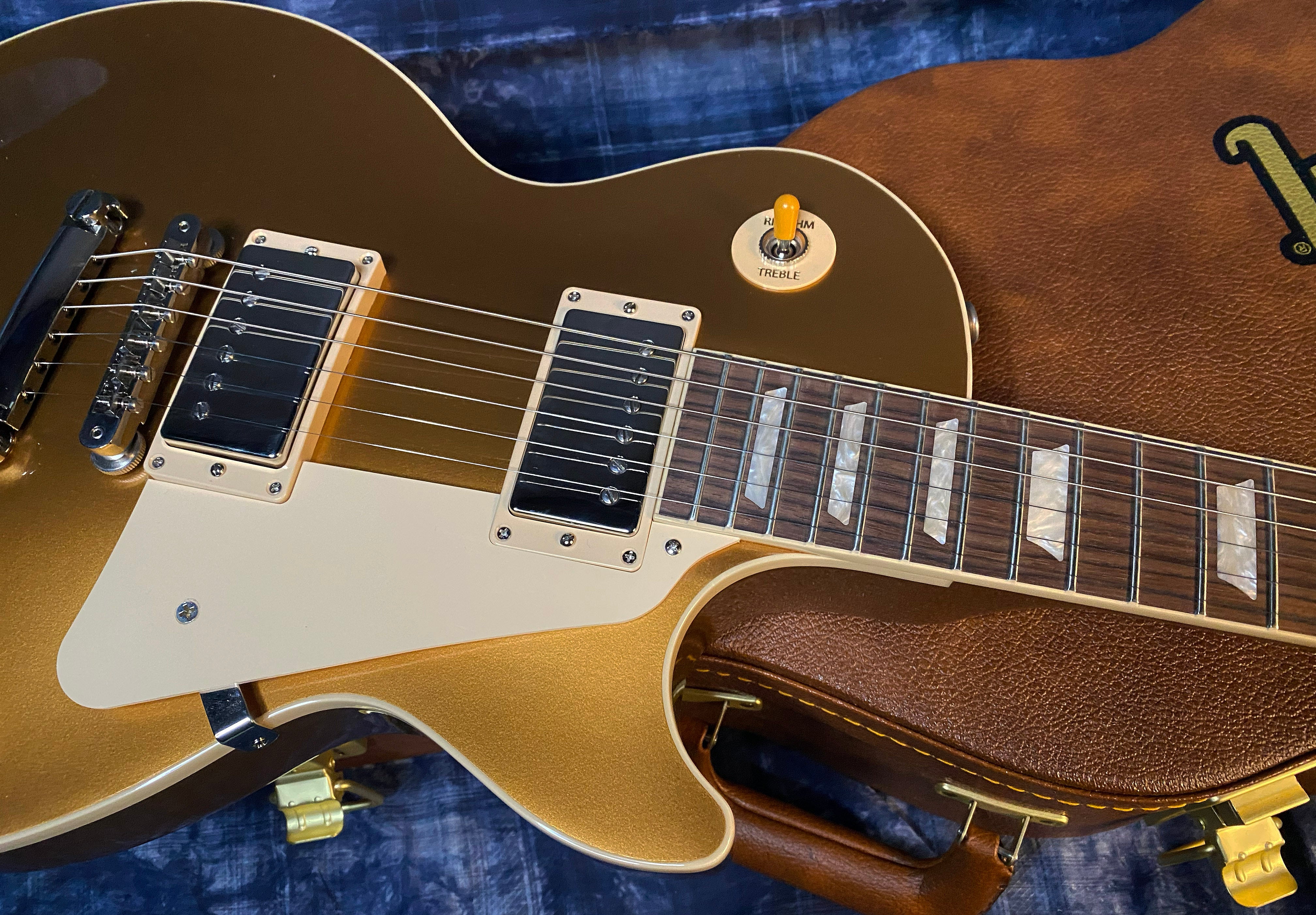 NEW ! 2024 Gibson Les Paul 50's Standard Bizarre Guitar 50th Anniversary Limited Edition All Gold Top, Back & Neck - Upgraded 57 Classic Pick-Ups - Speed Knobs - Titanium Saddles - Authorized Dealer - G03513 - 9.7 lbs!