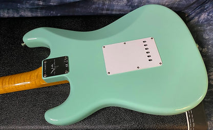 NEW ! 2024 Fender Custom Shop ' 62 Stratocaster Bizarre Guitar Exclusive Flamethrower - Super Limited Edition - Surf Green - AAA Flamed Maple Neck - Authorized Dealer - G03906 - 7.9 lbs