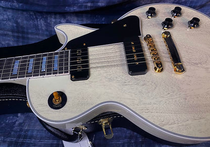 NEW ! 2024 Gibson Custom Shop Historic 2-Pickup '54 Les Paul Custom Reissue Dealer Select - P-90's Staple Pick-Up - TV White - VOS - Authorized Dealer - Only 9.1 lbs - Limited Edition - G03865