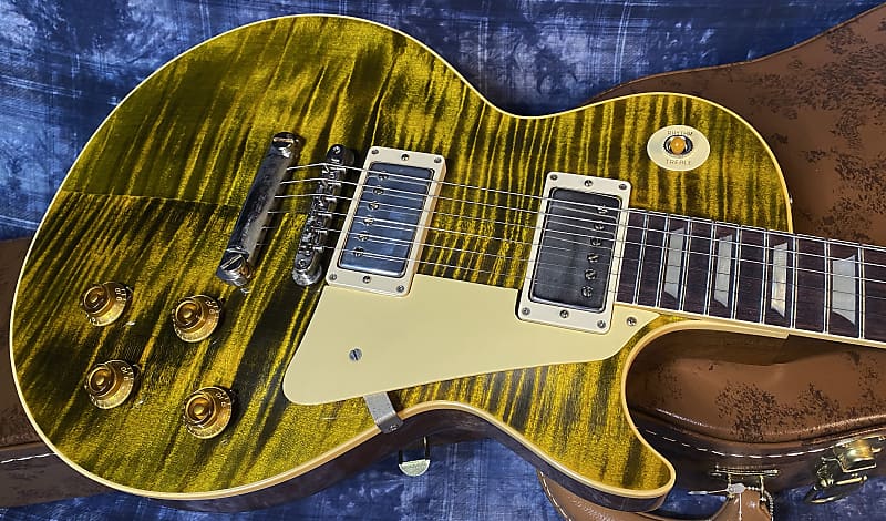 NEW ! 2024 Gibson Custom Shop Dealer Select '59 Les Paul Standard Reissue - Yellow Tiger - Monster Hand Picked Top - 8.8 lbs - Authorized Dealer - G03725