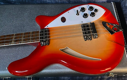 NEW ! 2024 Rickenbacker 4005V Fire Glo FG Fireglo Semi-Hollow Body Bass - Authorized Dealer - In-Stock! 9.1 lbs - G03968