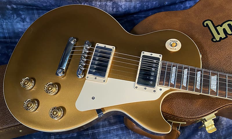 NEW ! 2024 Gibson Les Paul 50's Standard Bizarre Guitar 50th Anniversary Limited Edition All Gold Top, Back & Neck - Upgraded 57 Classic Pick-Ups - Speed Knobs - Titanium Saddles - Authorized Dealer - G03809 - Only 9.25 lbs!