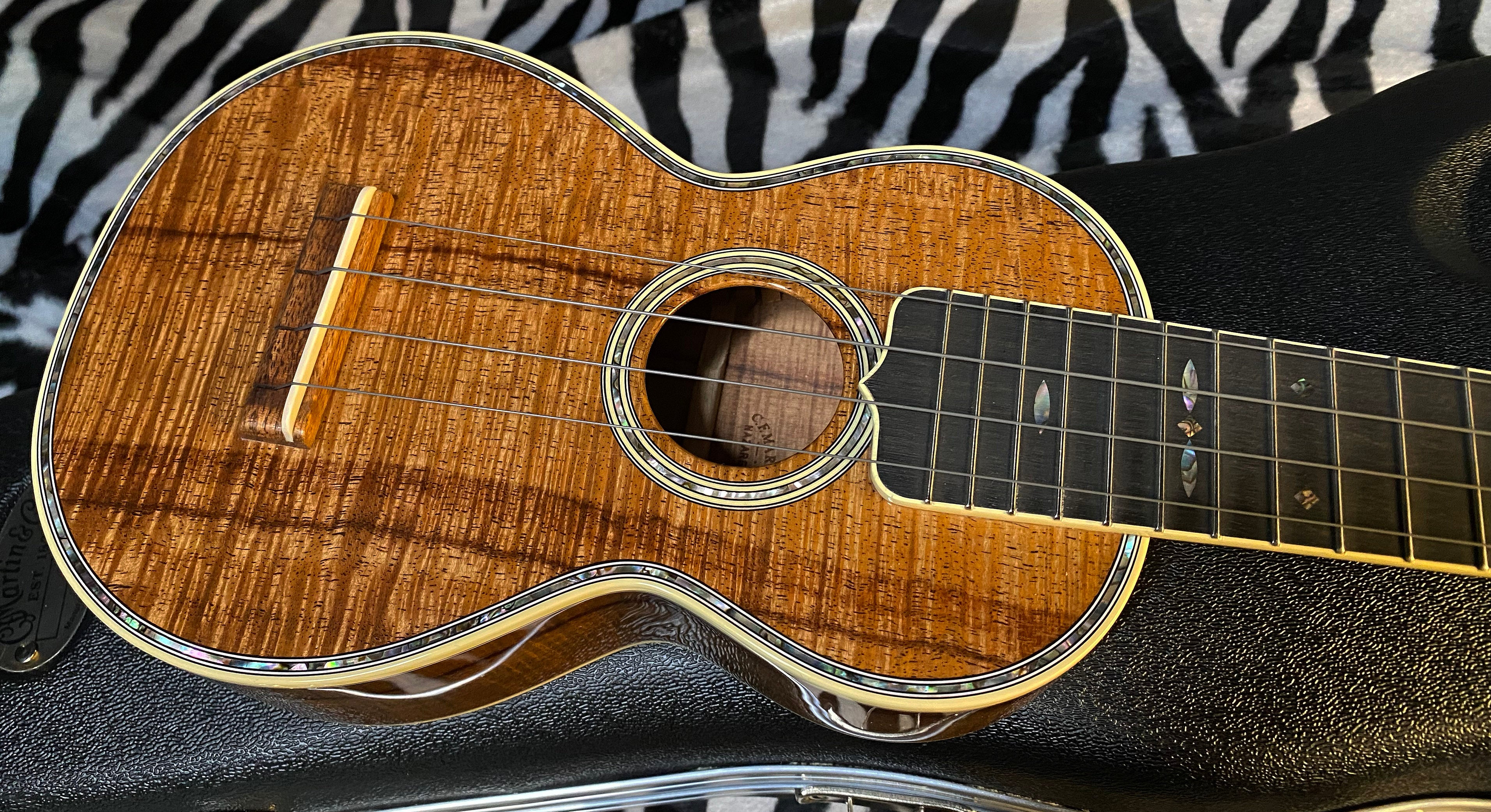 NEW ! 2024 Martin 5K Ukulele - AAA Flamed Koa - Abalone Inlays - Ebony Fretboard - Authorized Dealer - Super RARE - In-Stock! G02516