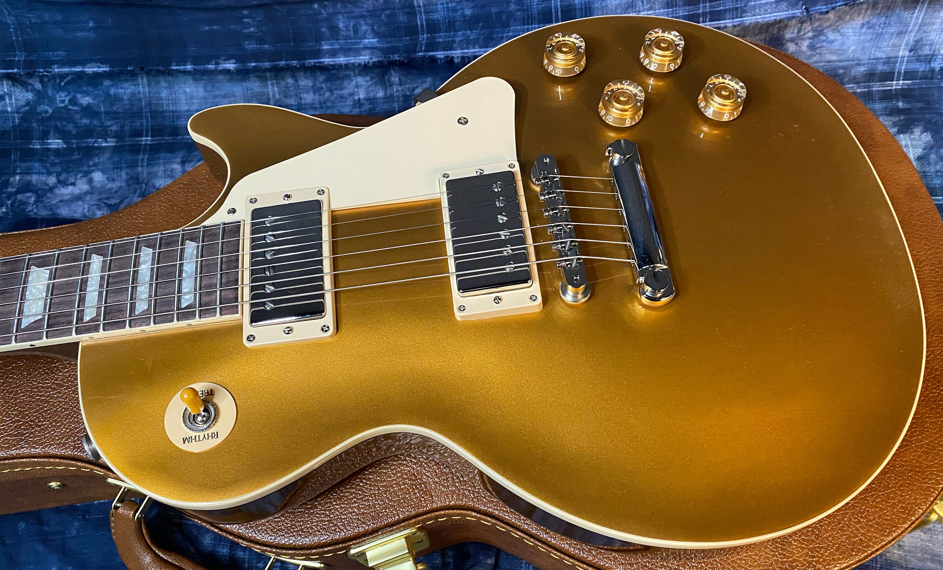 NEW ! 2024 Gibson Les Paul 50's Standard Bizarre Guitar 50th Anniversary Limited Edition All Gold Top, Back & Neck - Upgraded 57 Classic Pick-Ups - Speed Knobs - Titanium Saddles - Authorized Dealer - G03501 - Only 9.2 lbs