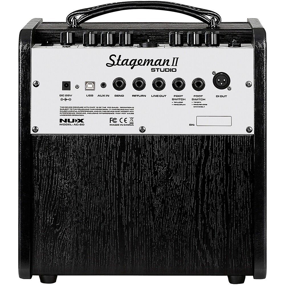 NuX Stageman II AC-60 60-Watt 1x6.5" Acoustic Guitar Combo - Authorized Dealer 2021 - Present - Brown