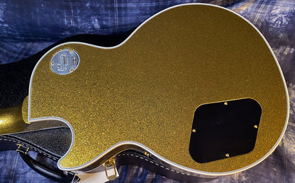 NEW! 2024 Gibson Dealer Select Custom Ordered Custom Shop Les Paul Custom - Large Flake Gold Sparkle - Authorized Dealer - 10.1 lbs - G03331