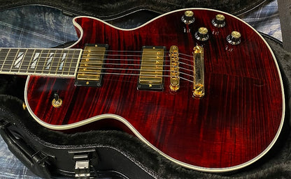 NEW ! 2024 Gibson Les Paul Supreme - Killer Tight Flame Top! Wine Red - Authorized Dealer - Only 8.6 lbs - G03827