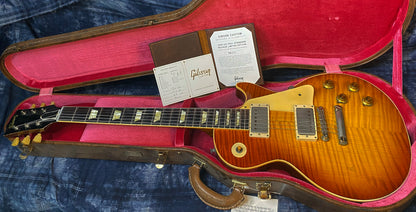 NEW! 2023 Gibson Custom Shop Murphy Lab Limited Edition '59 Les Paul Standard Reissue - Brazilian Rosewood Fretboard - Tom's Tea - Absolute Killer Top! Authorized Dealer - 8.35 lbs - TA