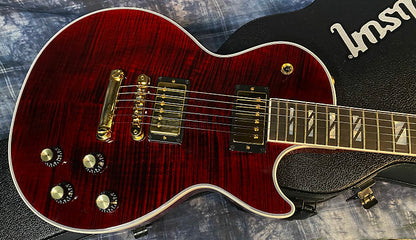 NEW ! 2024 Gibson Les Paul Supreme - Killer Tight Flame Top! Wine Red - Authorized Dealer - Only 8.1 lbs - G04003