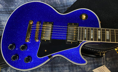 NEW ! 2024 Gibson Special Order Custom Shop Les Paul Custom Dealer Select - Dark Blue Sparkle - Authorized Dealer - 10.2 lbs - G03864