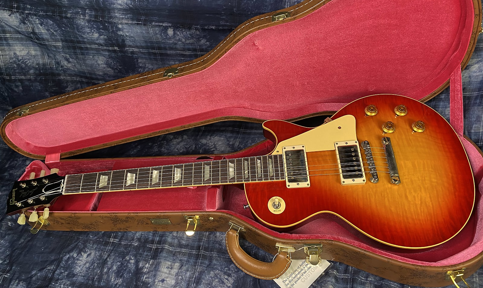 NEW ! 2024 Gibson Custom Shop 1959 Les Paul Factory Burst VOS - Authorized Dealer - Hand Picked Killer Curly Flame Top - 8.4lbs - G02778