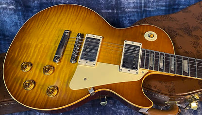 NEW! 2024 Gibson Custom Shop 1959 Les Paul - Golden Poppy - Authorized Dealer - Hand Picked Curly Flame Top VOS - 8.7 lbs - G04203